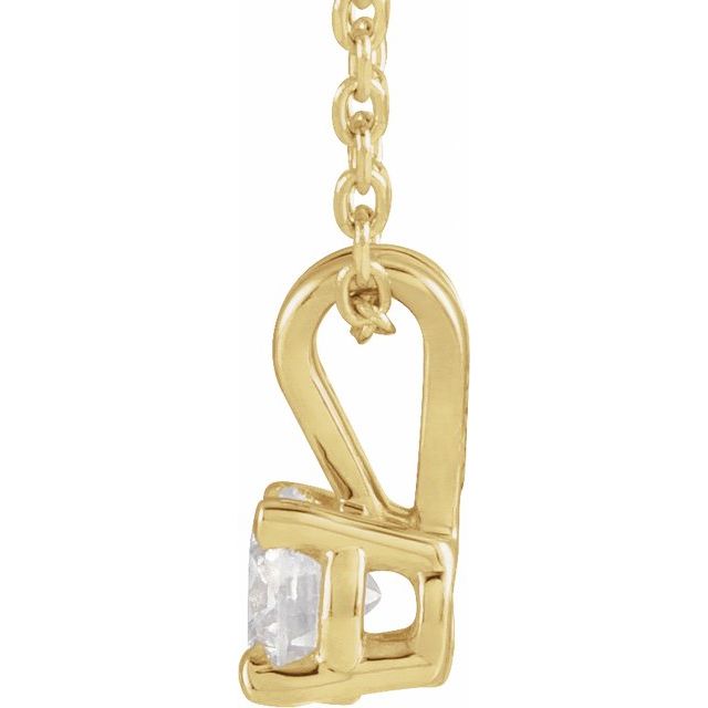 Diamond Solitaire 16-18" Necklace