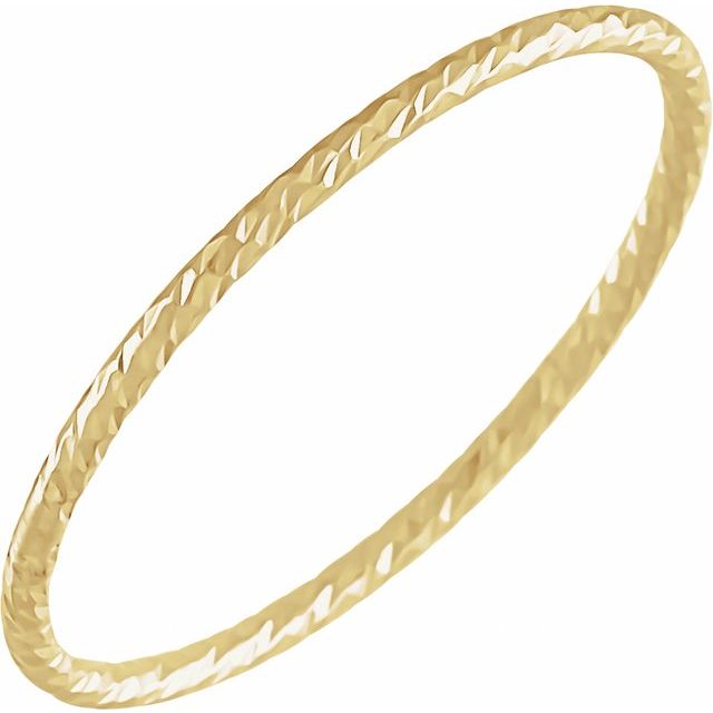 Stackable Textured Ring