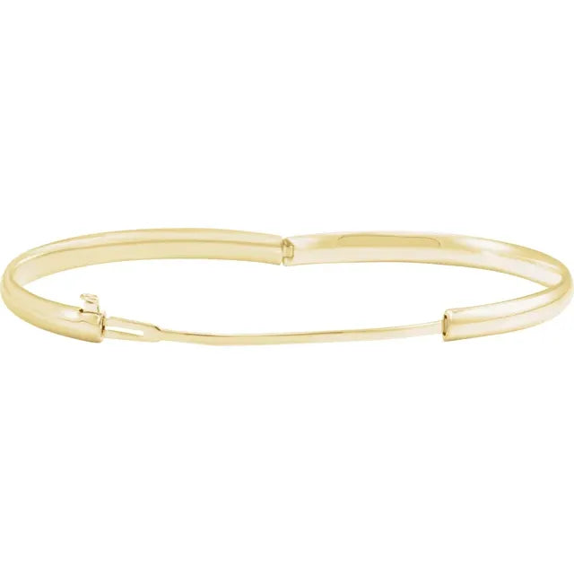 14k Gold Baby Bangle Bracelet (5.5”)