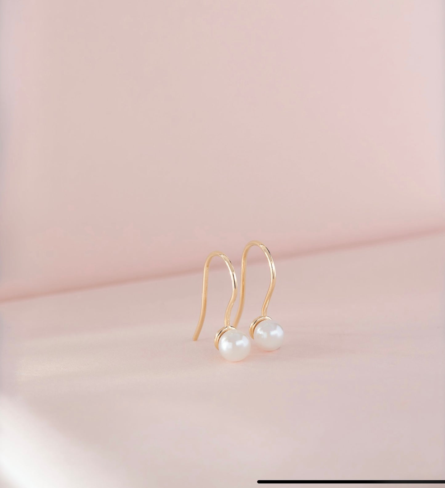 Cultured White Akita Pearl Drop Earrings