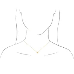 14K Engravable Heart Necklace