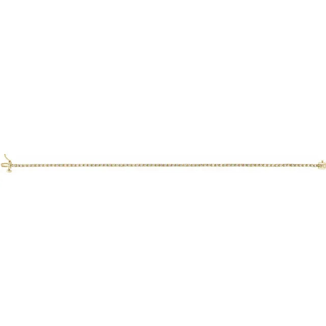 14k Gold 1 CTW Diamond Tennis Bracelet