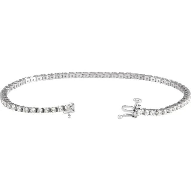 14k Gold 2 CTW Diamond Tennis Bracelet