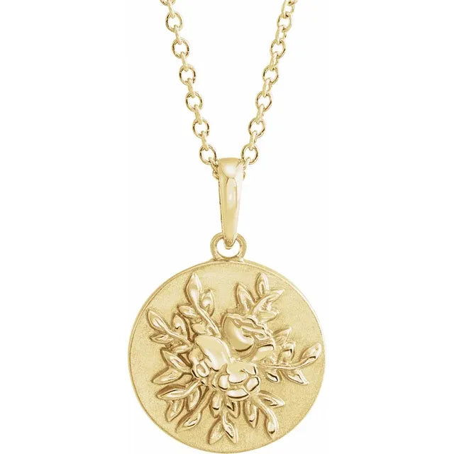 Floral Pendant Necklace