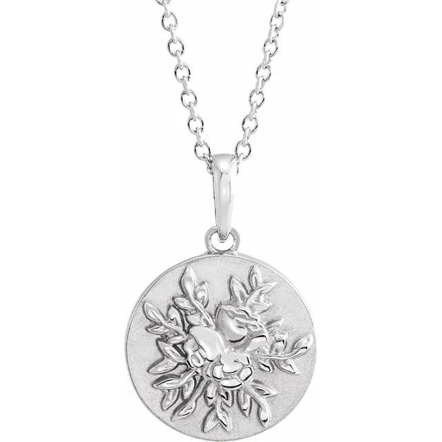 Floral Pendant Necklace