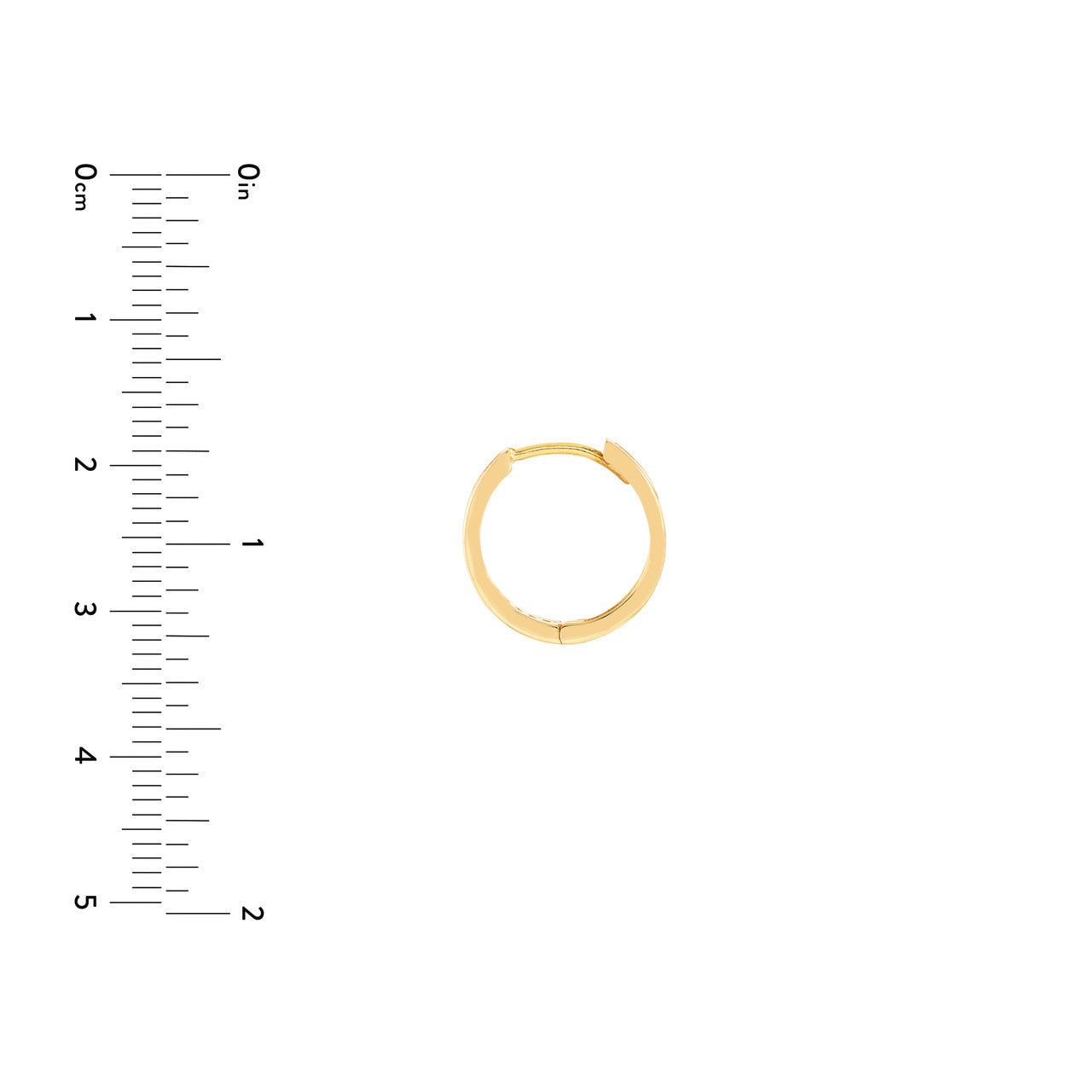 14k Gold CZ Huggies