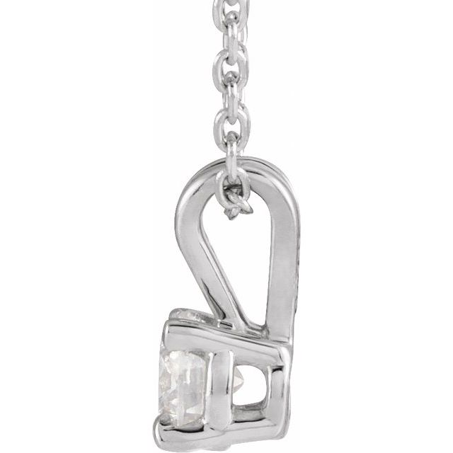 Diamond Solitaire 16-18" Necklace