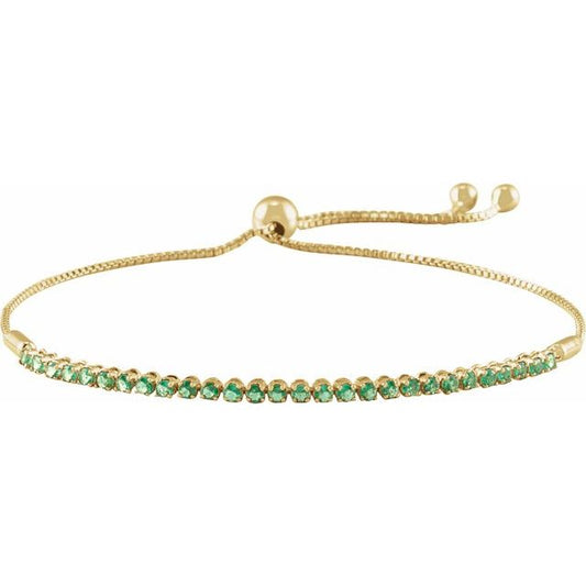 Emerald Bolo Bracelet