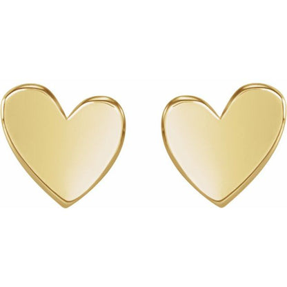 Heart Stud Earrings