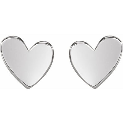 Heart Stud Earrings