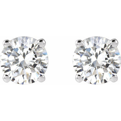 1 CTW Diamond Stud Earrings