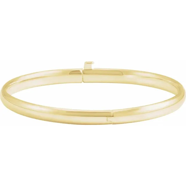 14k Gold Baby Bangle Bracelet (5.5”)