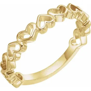 14k Gold Heart Ring