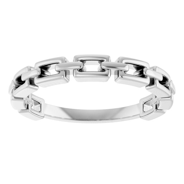 Chain Link Ring (Sterling Silver)