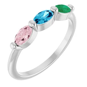 Custom Family Birthstone Ring