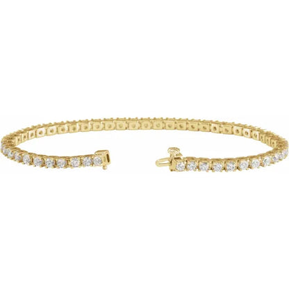 14k Gold 5 CTW Diamond Bracelet