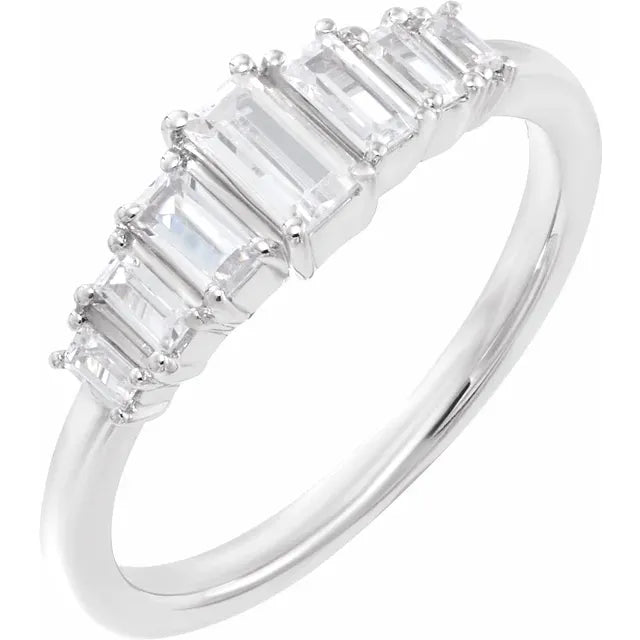 1/2 CTW Lab-Grown Baguette Diamond Ring