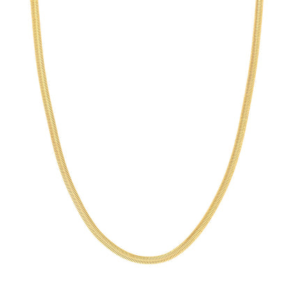 14k Gold 4.2mm Oval Snake Chain