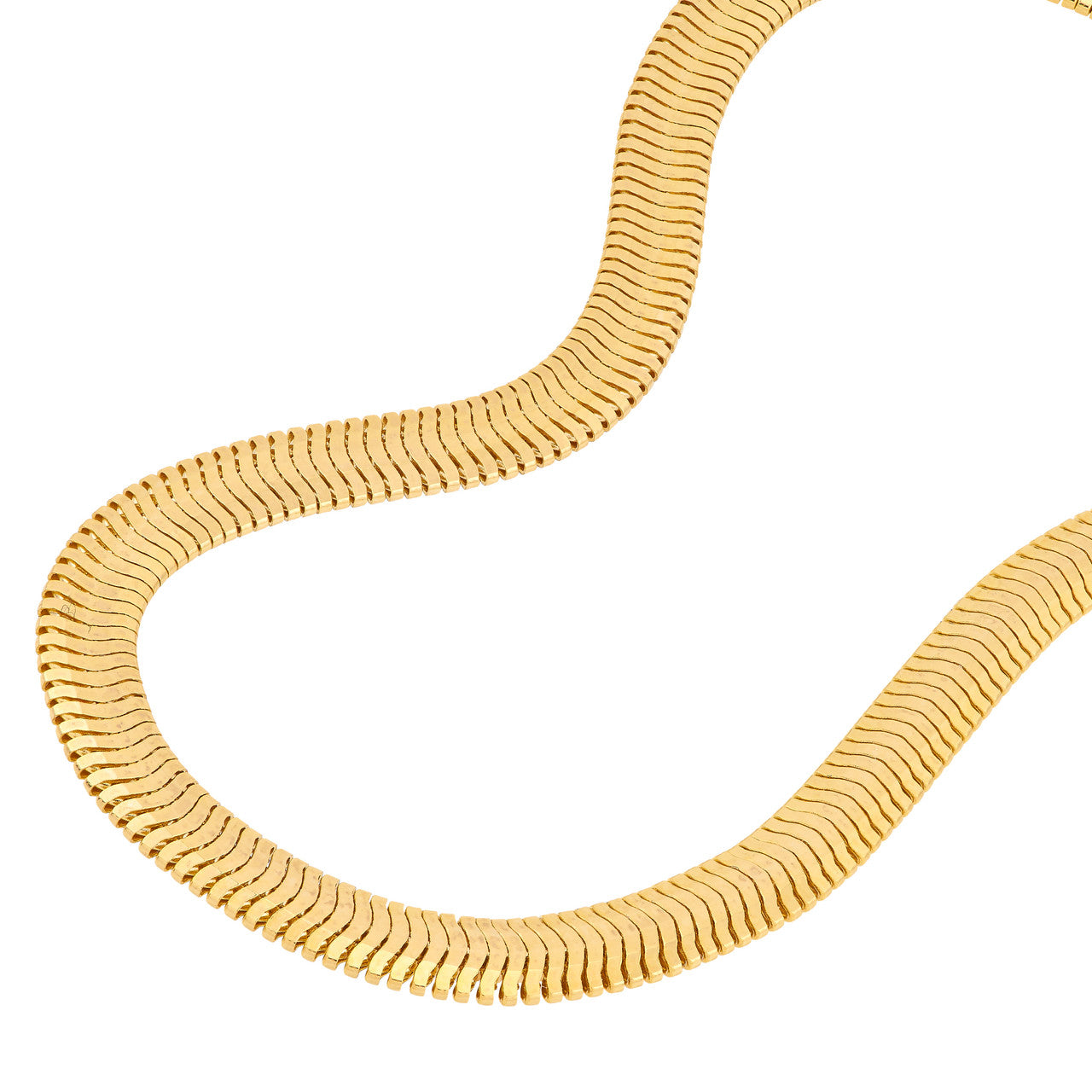 14k Gold 4.2mm Oval Snake Chain